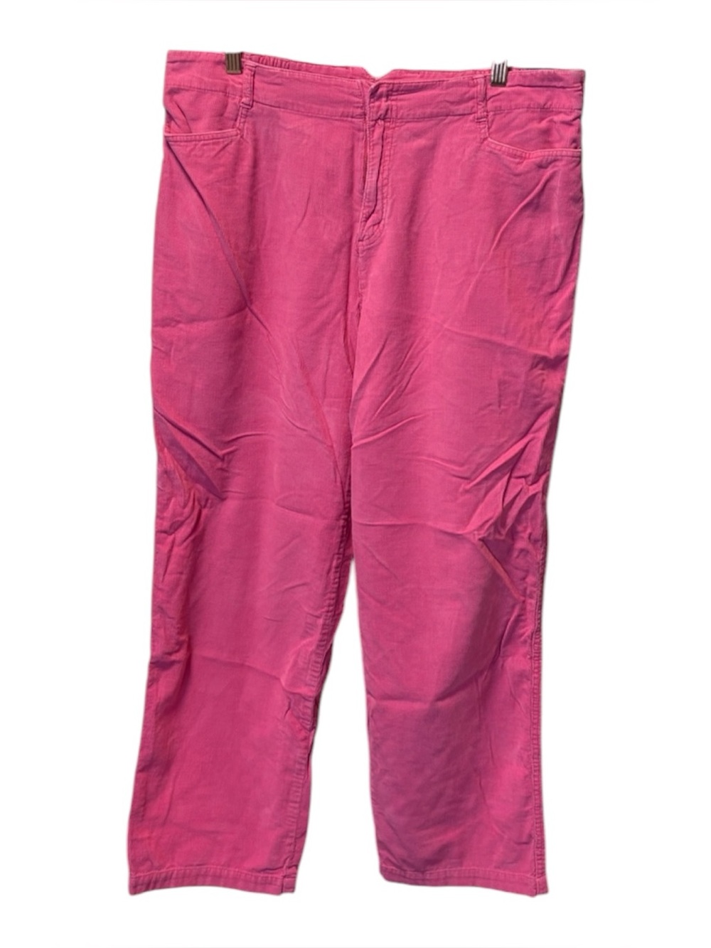 CasaBlanca Sport Vtg Straight-Leg Corduroy Pants in Vibrant Pink